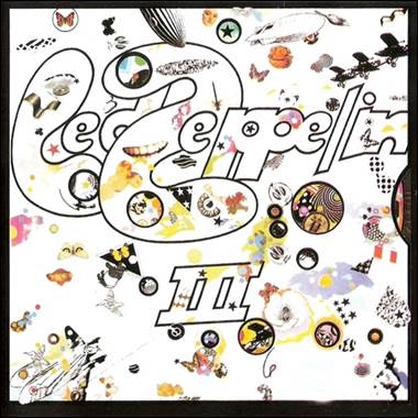 A cover of led zeppelin iii album

Description automatically generated
