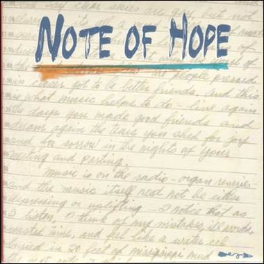 A note of hope written on a piece of paper

Description automatically generated