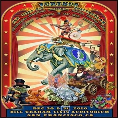 A poster with an elephant and circus characters

Description automatically generated