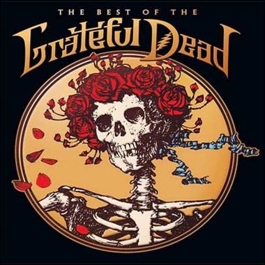 A skull with roses in a circle

Description automatically generated