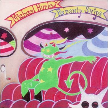 A green cartoon character sitting on a red couch

Description automatically generated