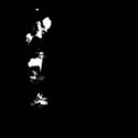 A white spot on a black background

Description automatically generated