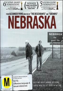 A movie cover with two men standing on a road
Description automatically generated